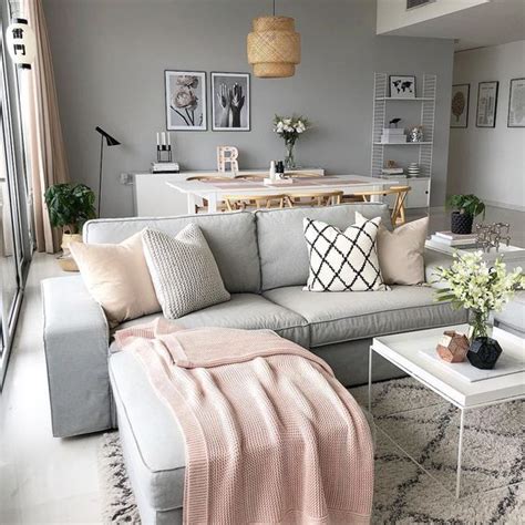 How To Decorate A Grey And Blush Pink Living Room Decoholic Modern