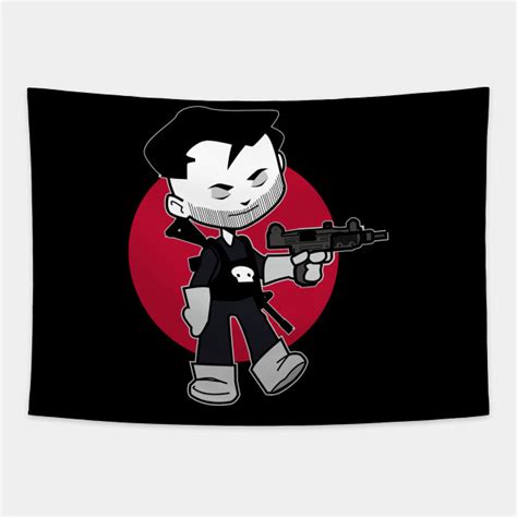 Chibi Punisher Punisher Tapestry Teepublic