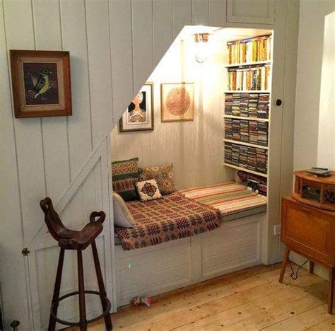 44 Unique And Cozy Reading Nook Ideas For Kids Under Stairs Nook