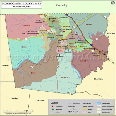 Montgomery County Tn Map