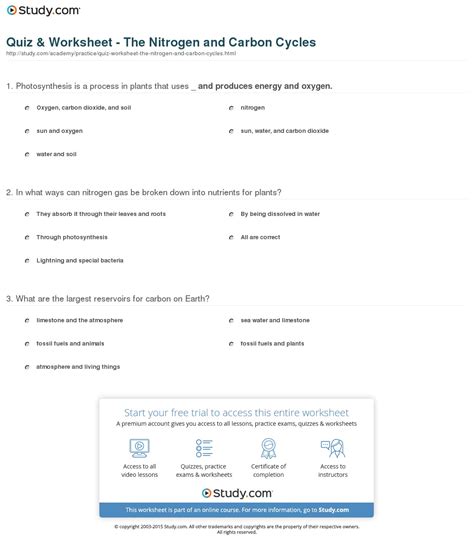 Children are curious, and their questions about life around them are unending. Nutrient Cycles Worksheets