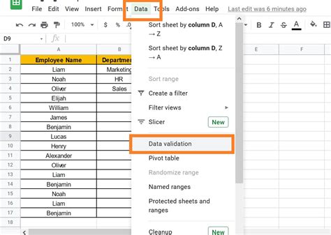 How to Create a Drop Down List in Google Sheets: Add/Remove/Customize
