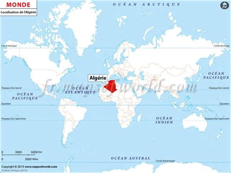 Où est l Algérie Algérie emplacement sur la carte du monde Location