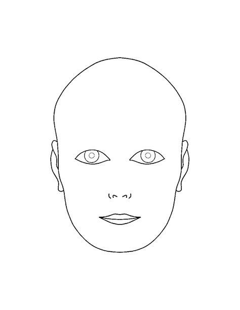 Human Face Template Printable