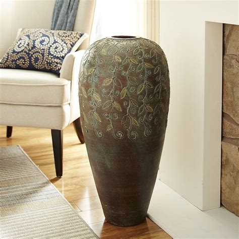 Scroll Leaves Terracotta Floor Vase Pier 1 Imports Floor Vase