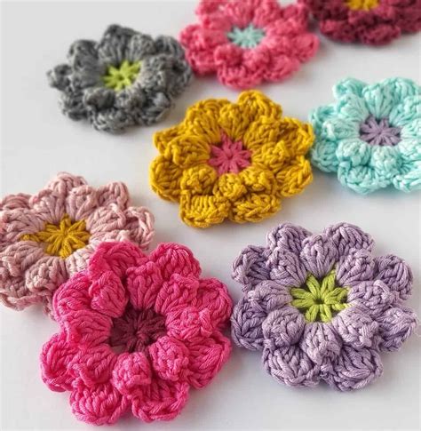 5 Free Crochet Flower Patterns For Beginners Crojo Corner