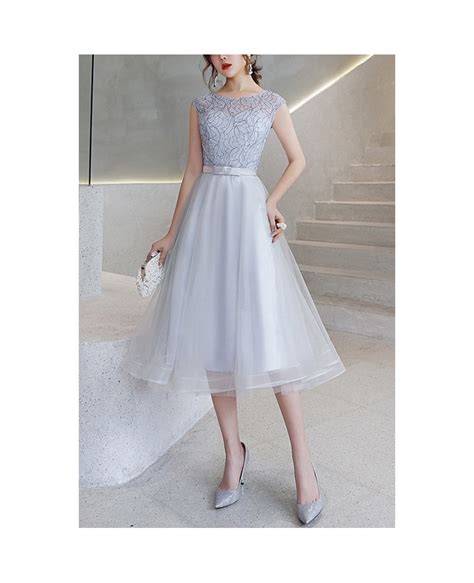 Tulle Tea Length Aline Homecoming Party Dress J1469