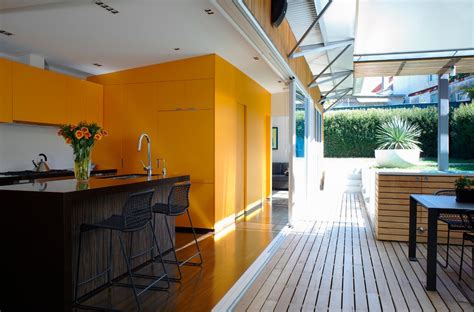I didn't set out to pick 30 colors, the 30 color picks just happened organically. Modern Kitchen in Mustard Yellow - Interiors By Color