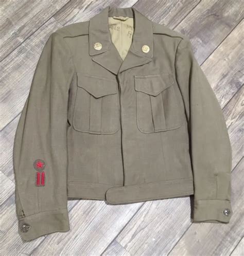 Ww2 Us Army Ike Jacket Field Wool Od Dated October 1944 3199 Picclick