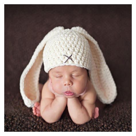 Newborn Bunny Ear Hat