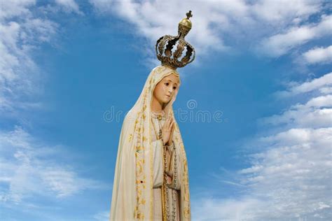Statue Of The Image Of Our Lady Of Fatima Stock Image Image Of