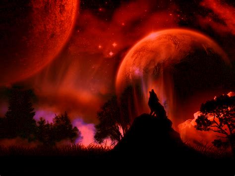 Choose from 110+ red moon graphic resources and download in the form of png, eps, ai or psd. Alpha Wolf Blood Moon Wolf Wallpaper - Wallpaper HD New