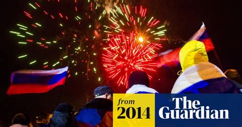 pro russian crimeans celebrate vote to join federation in pictures world news the guardian