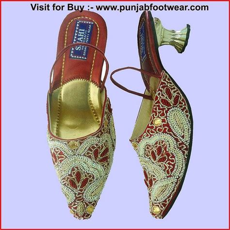 These Are Indian Beaded Khussa Designer Shoes For The Womens This Is Traditional Indian Shoes