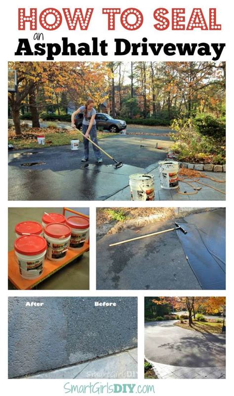 Blacktop patching material can't solve every problem. How to seal an asphalt driveway yourself -- it's not hard at all | Smart Girls DIY Projects ...