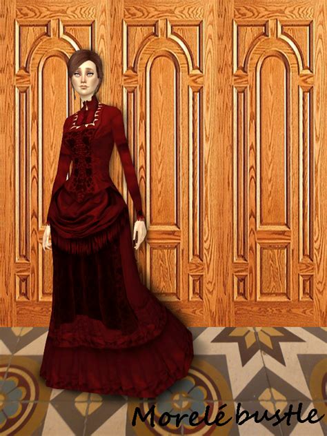 Morelé Bustle Gownts4 Sims 4 Studio Sims 4 Clothing Sims 4