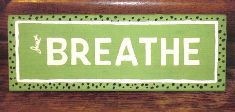 Ts Of Light Just Breathe Wooden Hand Painted Wall Plaque