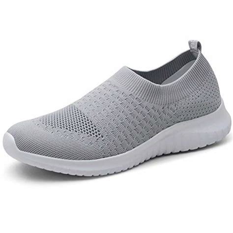 Lancrop Mens Comfortable Walking Shoes Casual Knit Loafer Slip On