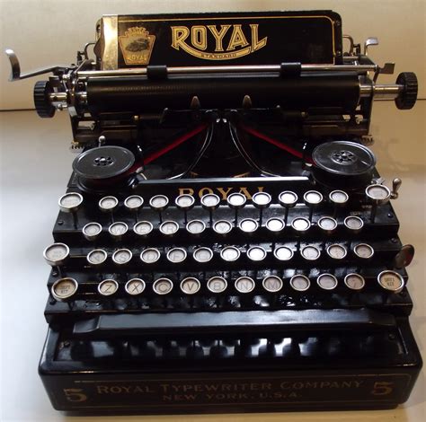 Oztypewriter Royal Standard No 5 Typewriter A Glorious Flop