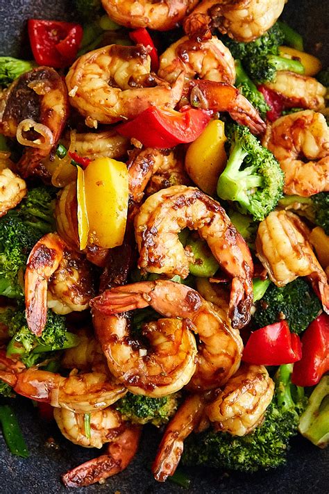 Szechuan Shrimp With Broccoli And Peppers Craving Tasty