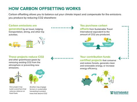 How Carbon Offsets Work Infographic Web Sustainable Travel International