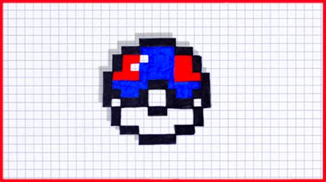Pixel Art Facile Superball Pixel Art Pokemon Pixel Art Facile Dessin