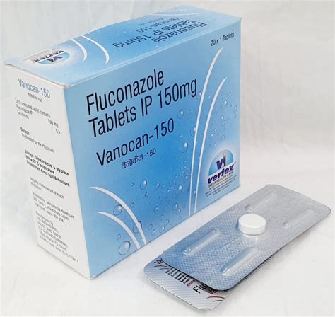 Fluconazole 150mg Tablets Vertex India Healthcare Prescription Rs