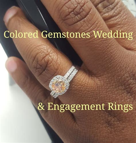 Colored Gemstones Wedding And Engagement Rings Wedding Rings Engagement