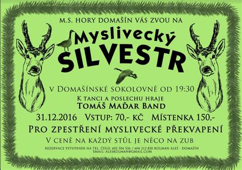 Pozvánka Na Tradiční Myslivecký Silvestr DomaŠÍn