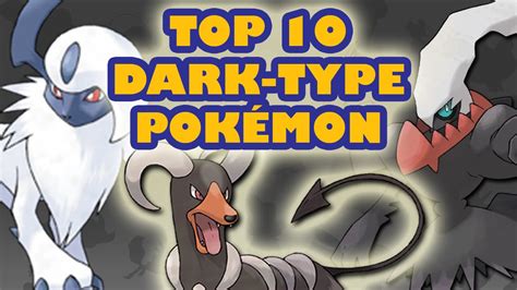 Top 10 Dark Type Pokémon Youtube