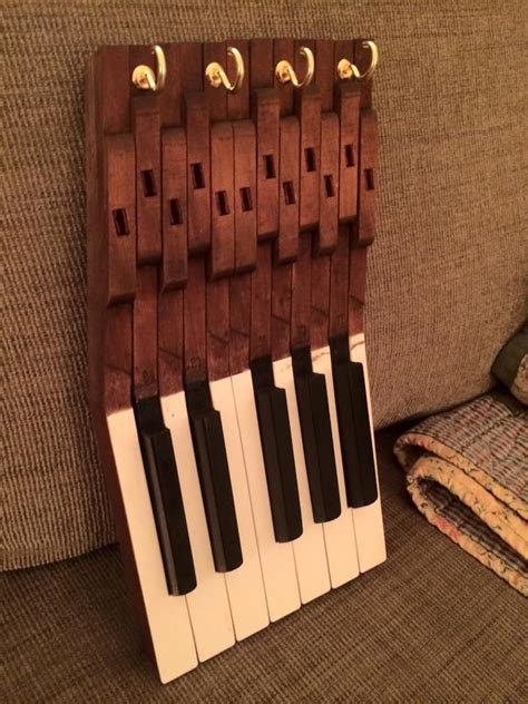 Repurposed Piano Keys For Your Keys