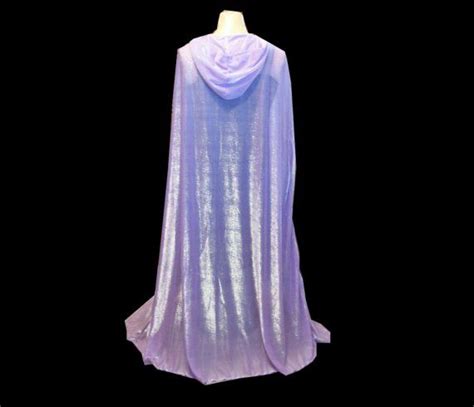 Lavender Sheer Glimmer Fairy Hooded Cloak Etsy Hooded Cloak