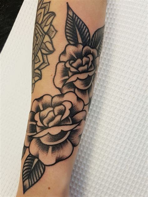 Black Rose Tattoo By Fabian Bidart