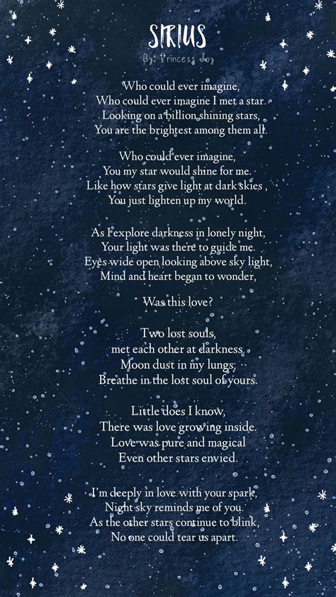 Pin By Princessjoystudio On Poetry Poems About Stars Star Poetry