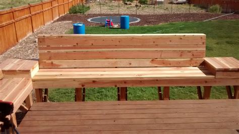 Remodelaholic How To Build Space Saving Deck Benches For A Small Deck