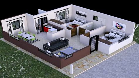 43 Popular Concept Simple Two Bedroom House Plans In