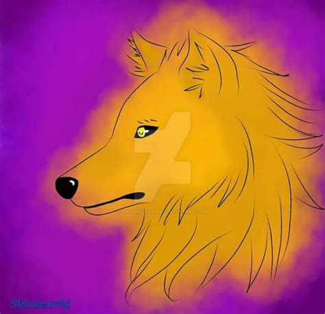 Golden Wolf By Hayshellhana On Deviantart