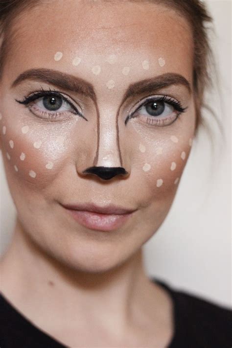 Easy Halloween Deer Makeup Maquillaje De Renos Maquillaje De