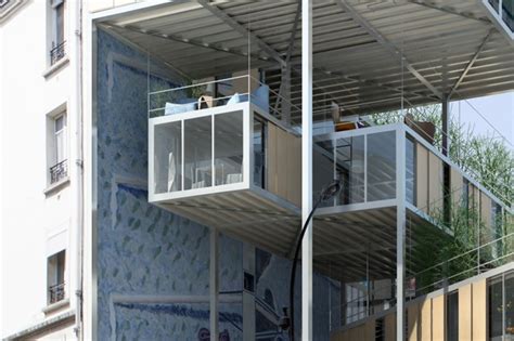 Parasite Houses Of Paris Rooftop Prefabs Cling To Buildings WebUrbanist