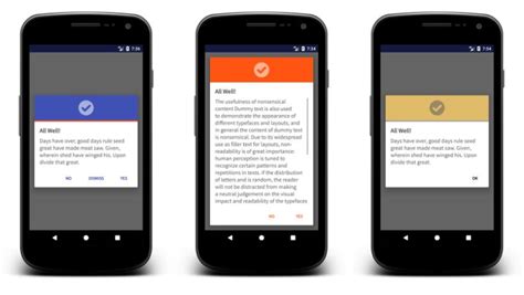Android Library For Showing Material Dialog With Little Customization