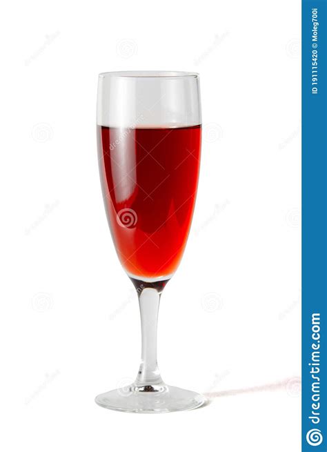 Glass Of Red Wine Isolated On White Background Stock Photo Image Of