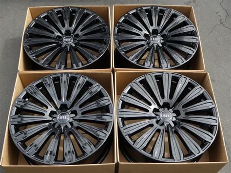 20 Oem Audi A8 Factory Wheels 20 Inch Gloss Black Rims Audi For Sale