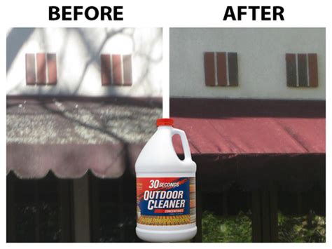 4 tips for cleaning a canopy or awning. Clean Your Awnings with 30 SECONDS Outdoor Cleaner