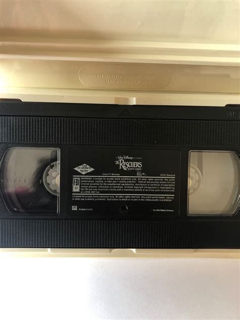 Walt Disneys The Rescuers Down Under Vhs Clamshell Etsy