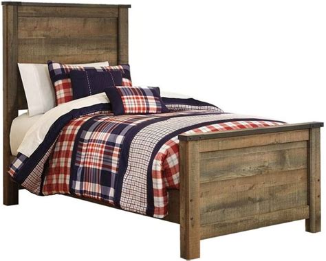 Signature Design By Ashley® Trinell Rustic Brown Panel Bed With