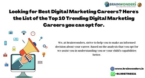 Top Career In Digital Marketing Brainwonders