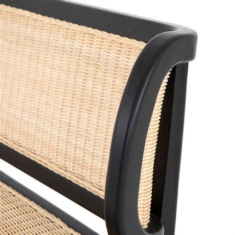 Our beverly rattan bench is made of natural hand woven rattan with wrapped joints. Lianne Mid Century Modern Black Mahogany Wood Natural ...