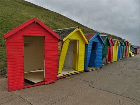 Wave Damaged Beach Huts At Whitby © Neil Theasby Cc By Sa20