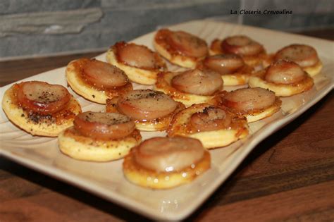 Amuses bouches au boudin blanc La Closerie Crevouline