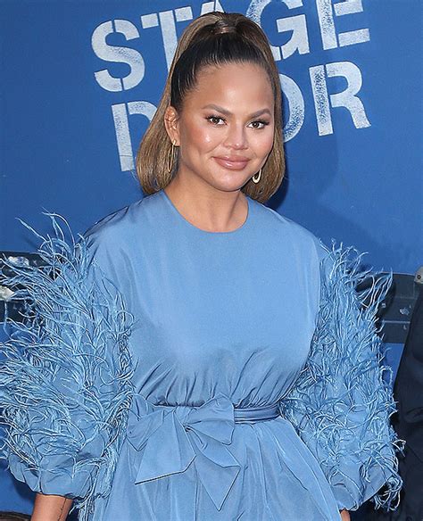 Chrissy Teigen Rocks New Hot Pink Wig For Sexy Hair Makeover See